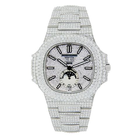 patek philippe iced out for sale|patek philippe diamond bezel.